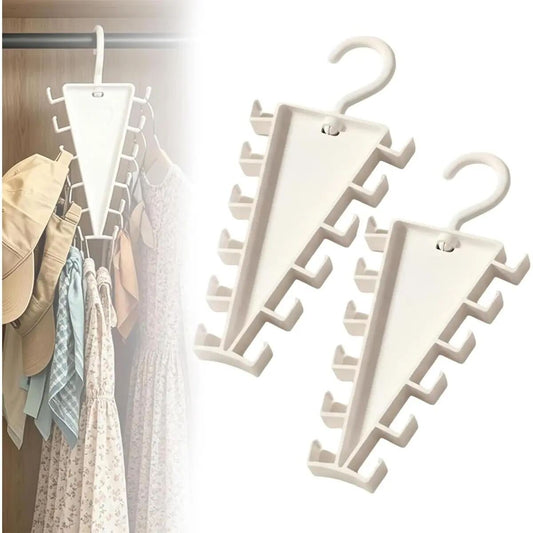 🧥[BUY 1 GET 1 FREE] 360° Rotating V-Shaped Closet Organizer👗
