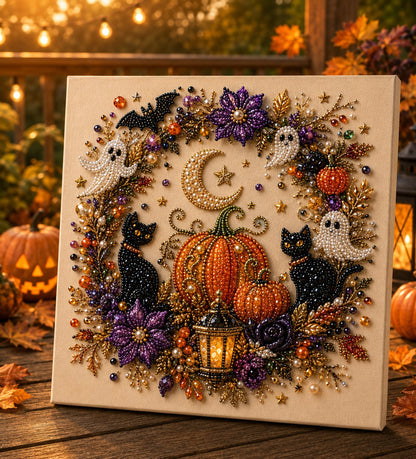 Halloween Pearl Art DIY Kit – 3D Pearl Bead Craft Set