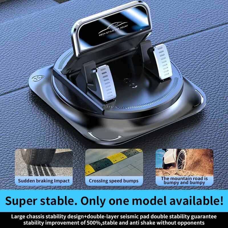 🚗 360° Rotating Car Phone Holder | Suction Cup Mount for iPhone & Android