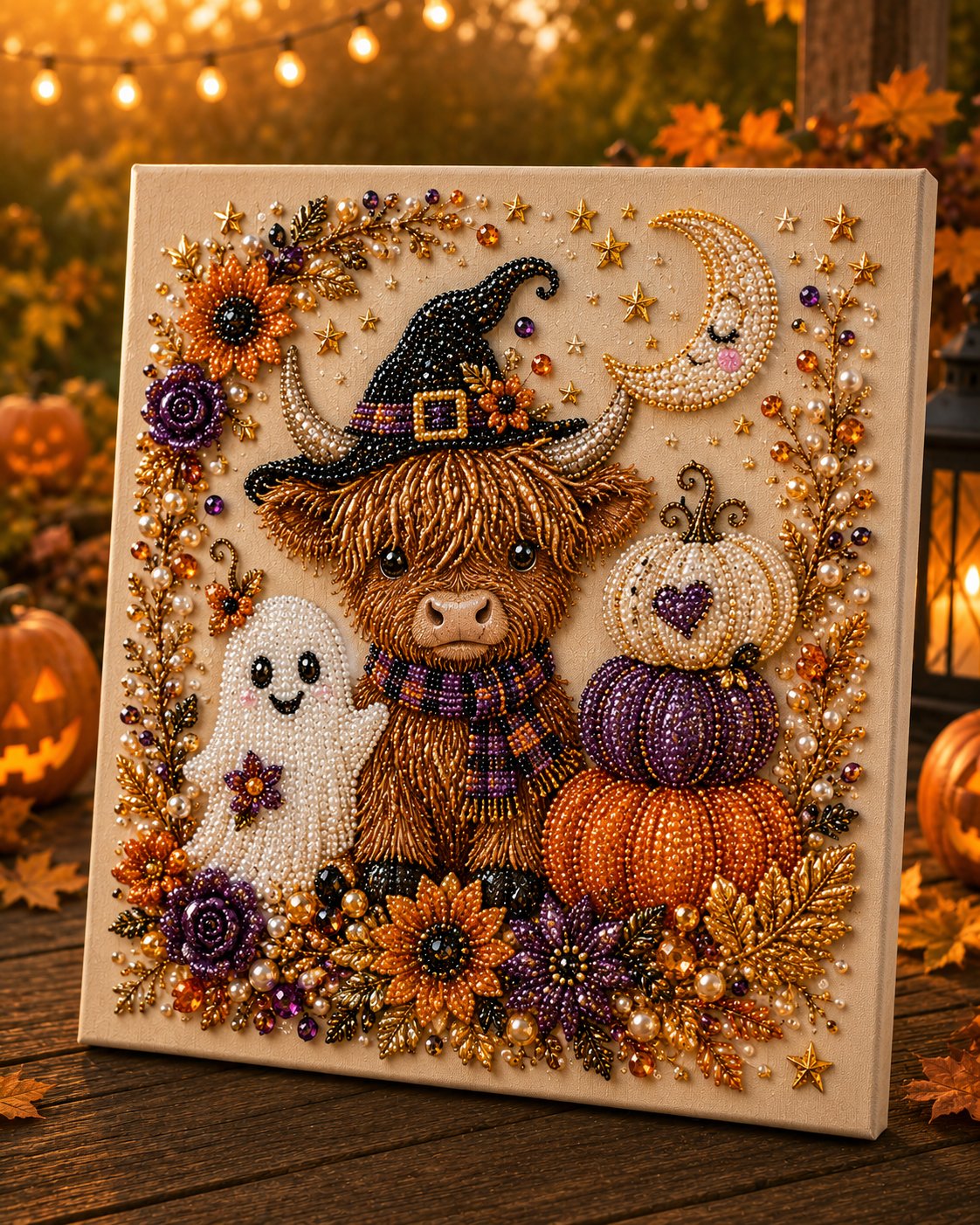 Halloween Pearl Art DIY Kit – 3D Pearl Bead Craft Set