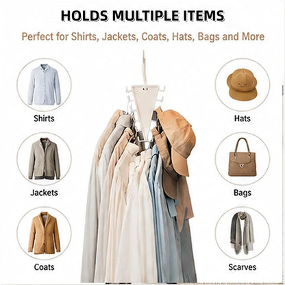 🧥[BUY 1 GET 1 FREE] 360° Rotating V-Shaped Closet Organizer👗