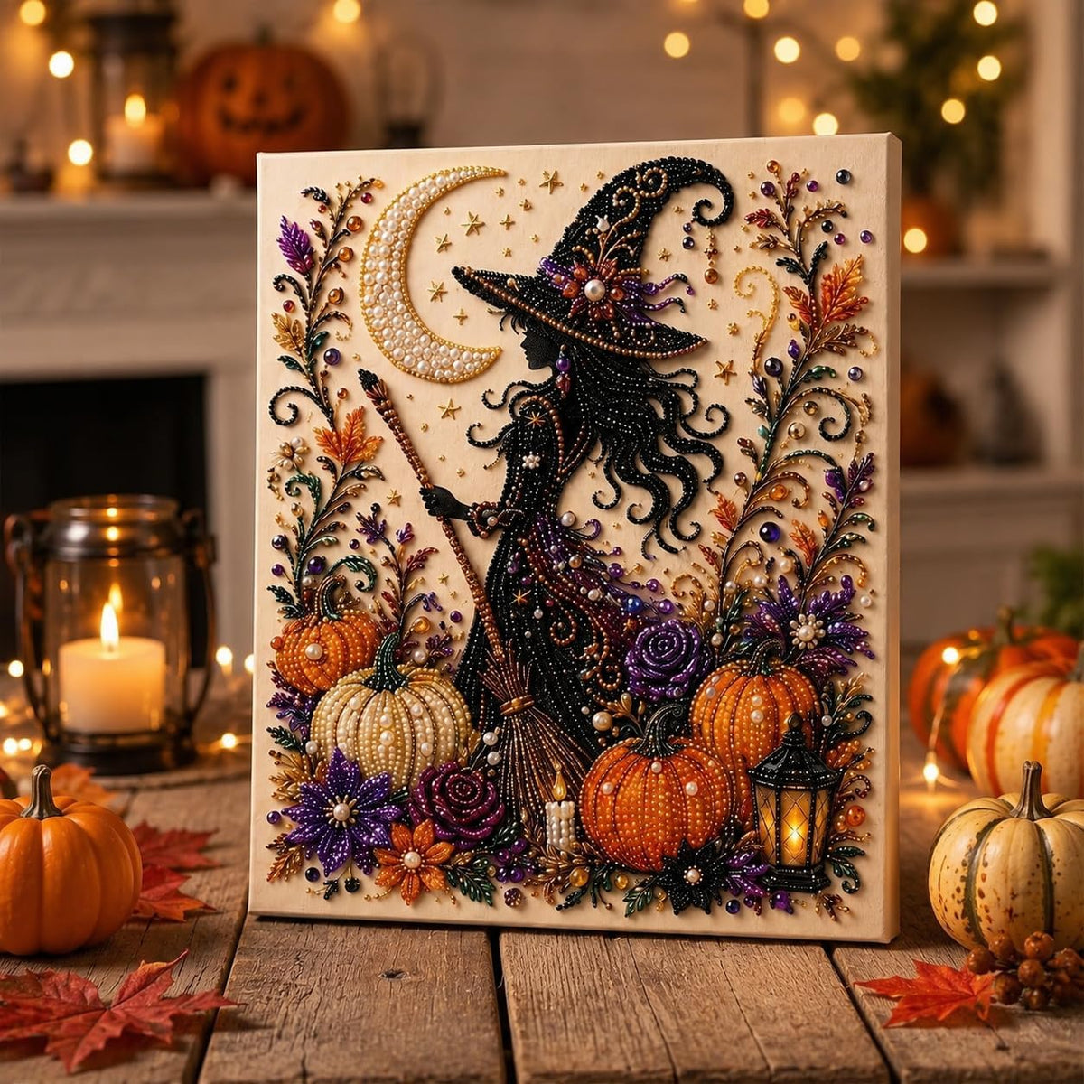 Halloween Pearl Art DIY Kit – 3D Pearl Bead Craft Set