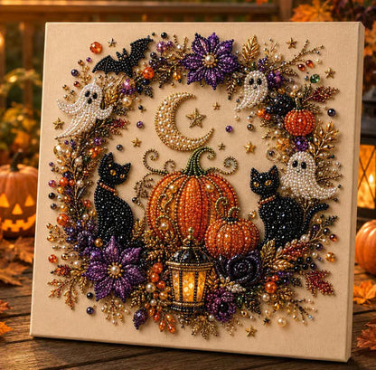 Halloween Pearl Art DIY Kit – 3D Pearl Bead Craft Set