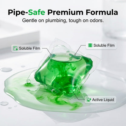 🏠💧Drain Deodorizer Pods – Bio‑enzyme formula neutralizes smells at the source