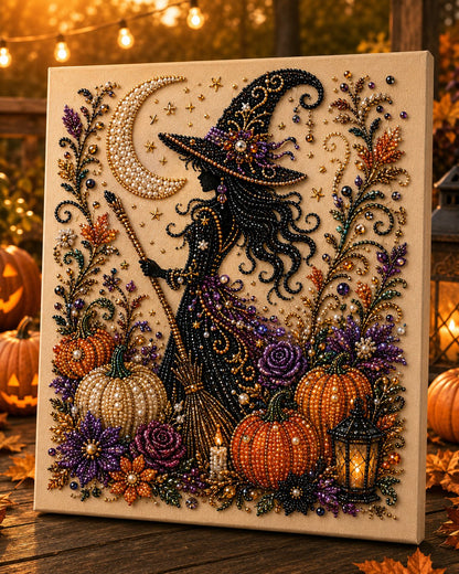 Halloween Pearl Art DIY Kit – 3D Pearl Bead Craft Set