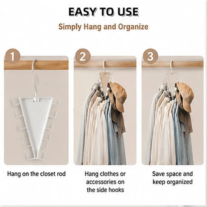 🧥[BUY 1 GET 1 FREE] 360° Rotating V-Shaped Closet Organizer👗