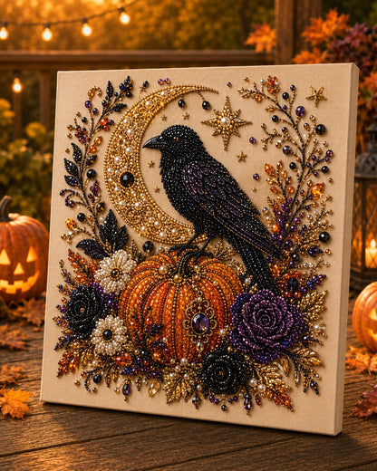 Halloween Pearl Art DIY Kit – 3D Pearl Bead Craft Set