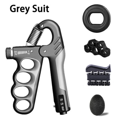 Mechanical Grip Trainer – Adjustable 5–100KG Hand Strengthener with Counter