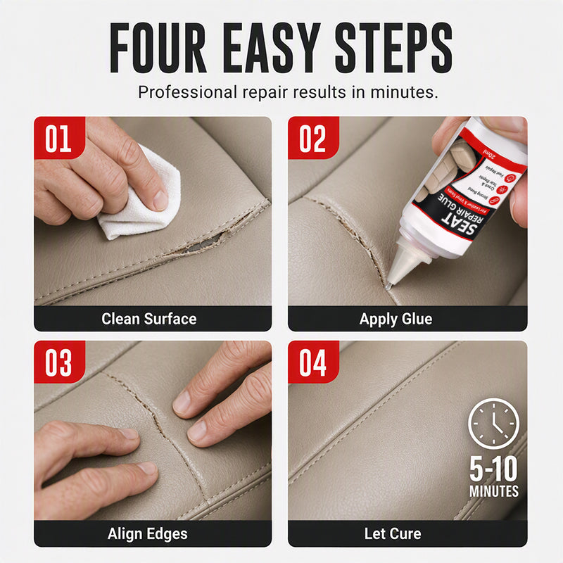 BUY 1 GET 2 FREE Today!!⚡Quick Dry Car Seat Leather Repair Glue