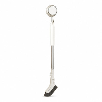 🪥🫧 Extendable Long Handle Floor Scrub Brush — No-Bend Cleaning, 🧹✨ 2cm Slim Head for Bathroom Corners & Tiles