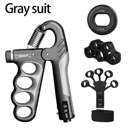 Mechanical Grip Trainer – Adjustable 5–100KG Hand Strengthener with Counter