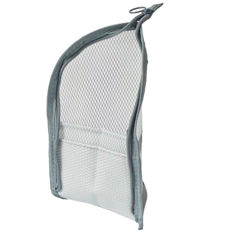 Portable Lightweight Mesh Travel Toiletry Bag — Breathable, Quick-Dry, Zipper Closure for Travel & Gym
